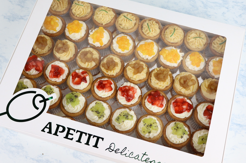 Caja con 48 Mini Pays de Fruta