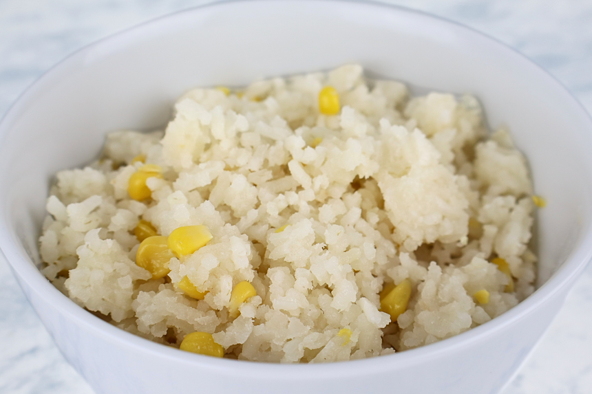 Arroz Blanco con Elote