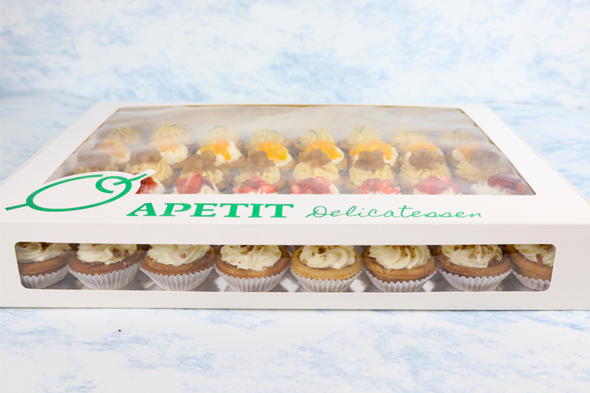 Caja con 48 Mini Pays de Fruta