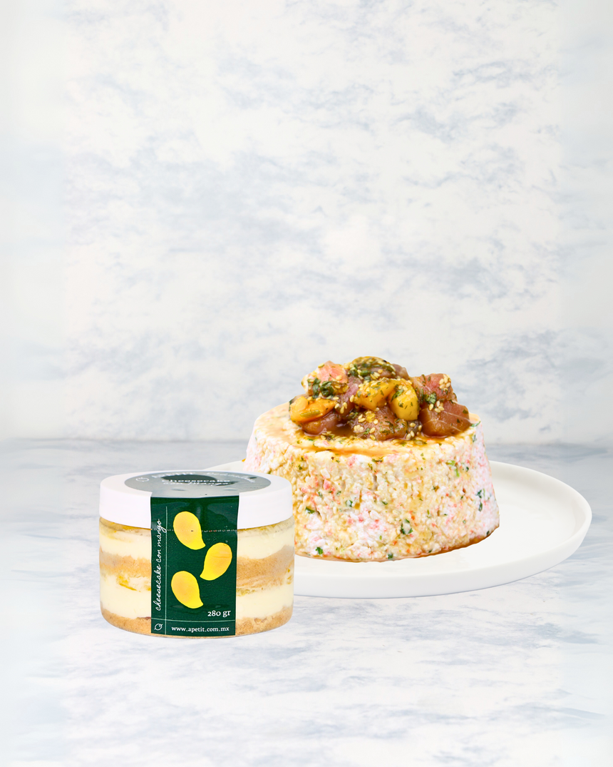 Paquete Sushi + Atún + Cheesecake