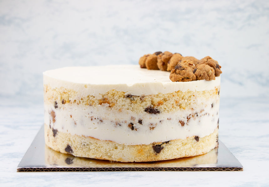 Pastel Chocolate Chip Cookie Cake