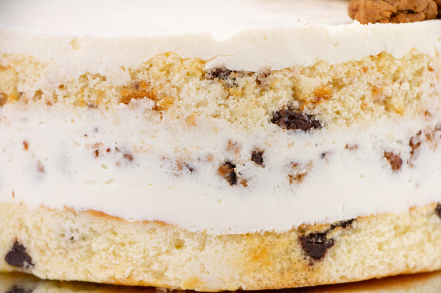 Pastel Chocolate Chip Cookie Cake