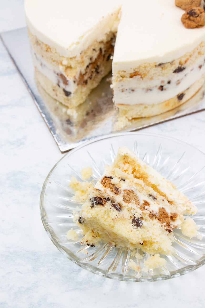 Pastel Chocolate Chip Cookie Cake