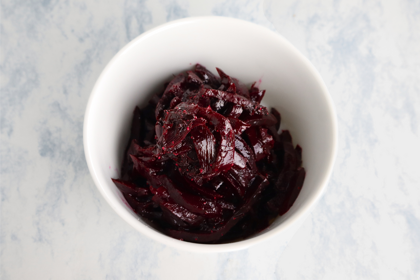 Betabel con Vinagreta de Arúgula