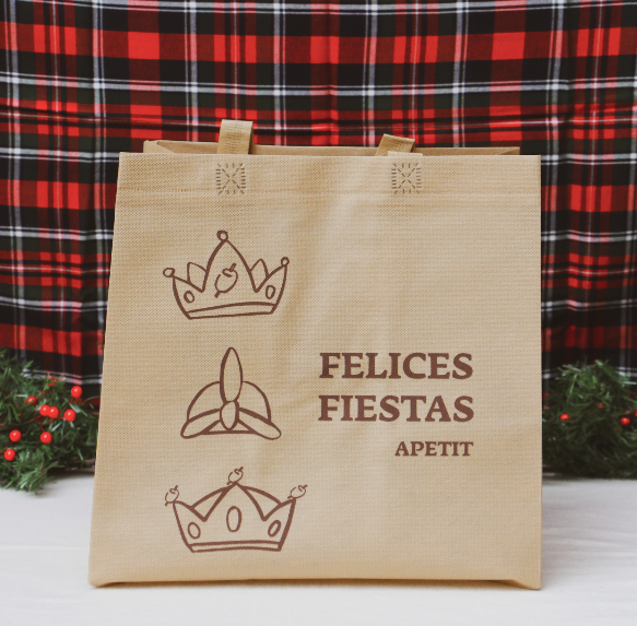 Bolsa Chica Navidad Kraft con Reyes Magos