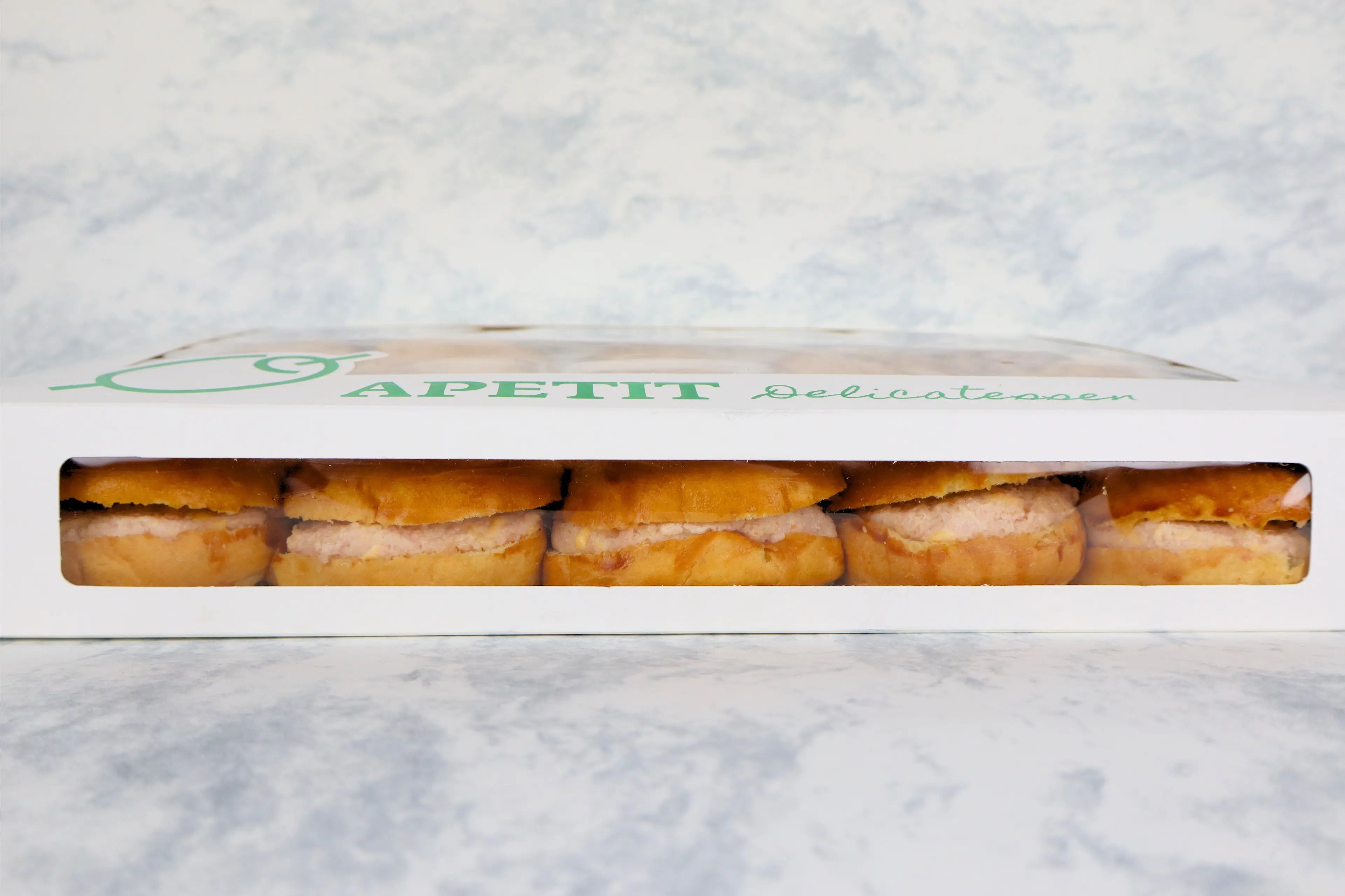 Caja con 20 Marinitas de Jamón y Queso Amarillo APETIT Catering & Store