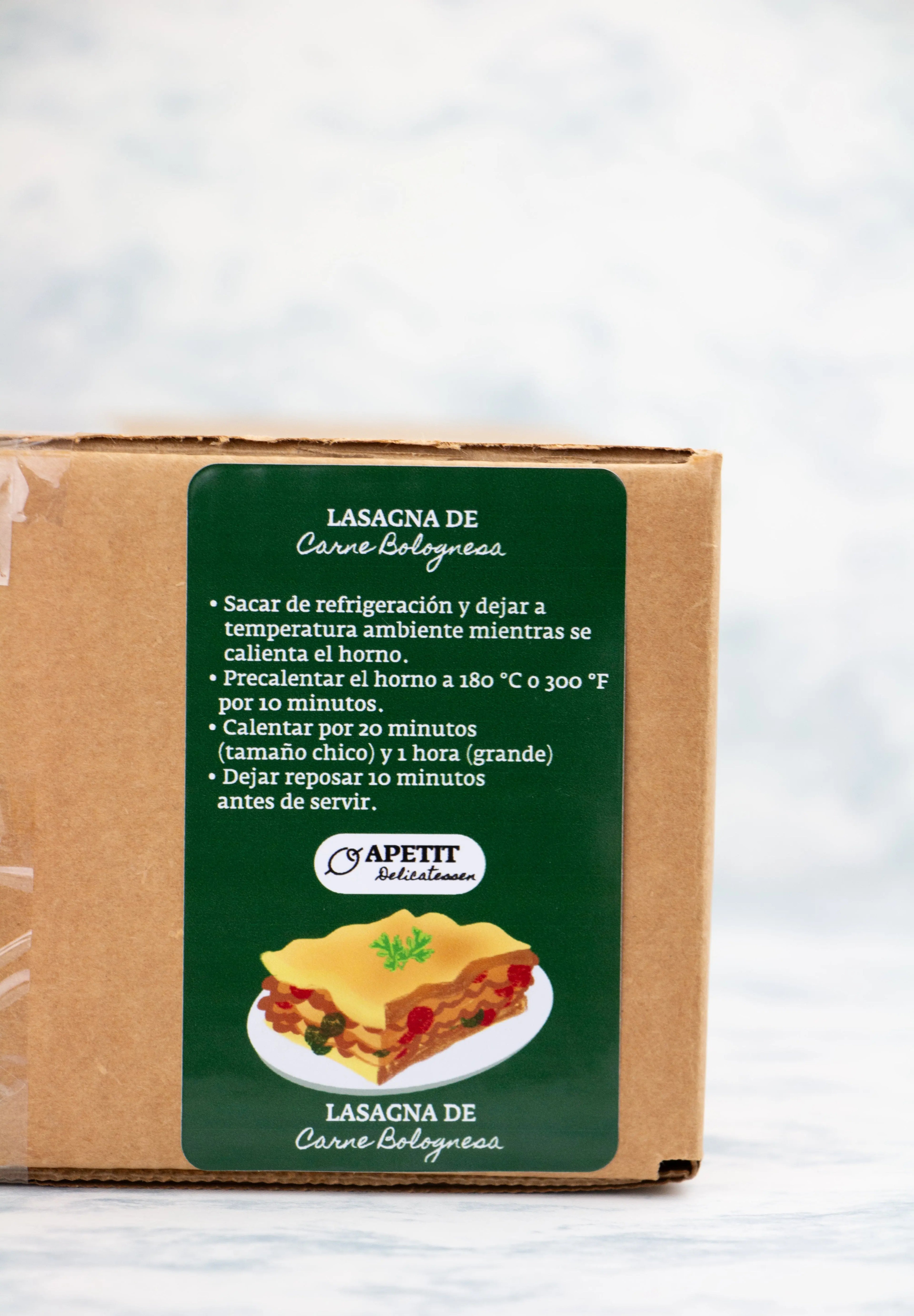 Lasagna de Carne a la Bolognesa Congelados