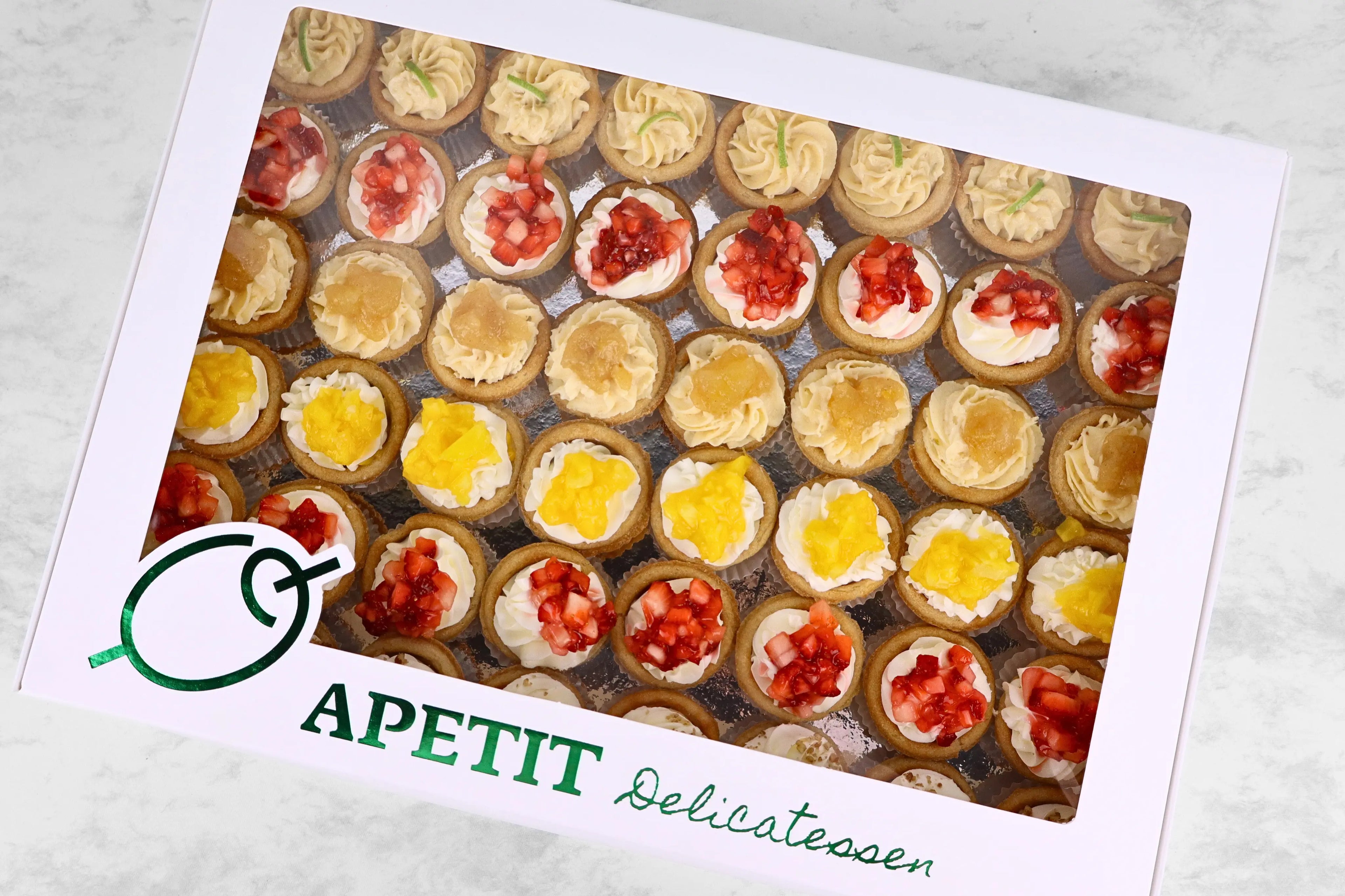 Caja con 48 Mini Pays de Fruta Regalos