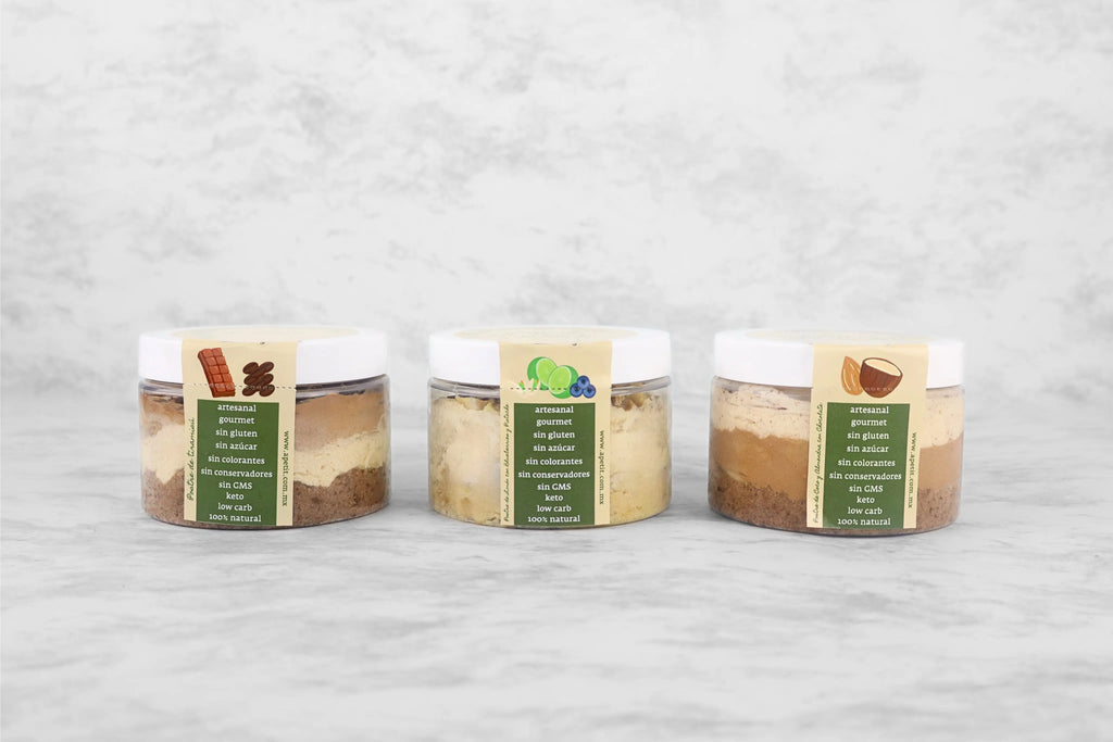 Caja 3 Botes de Postres Healthy Living Regalos