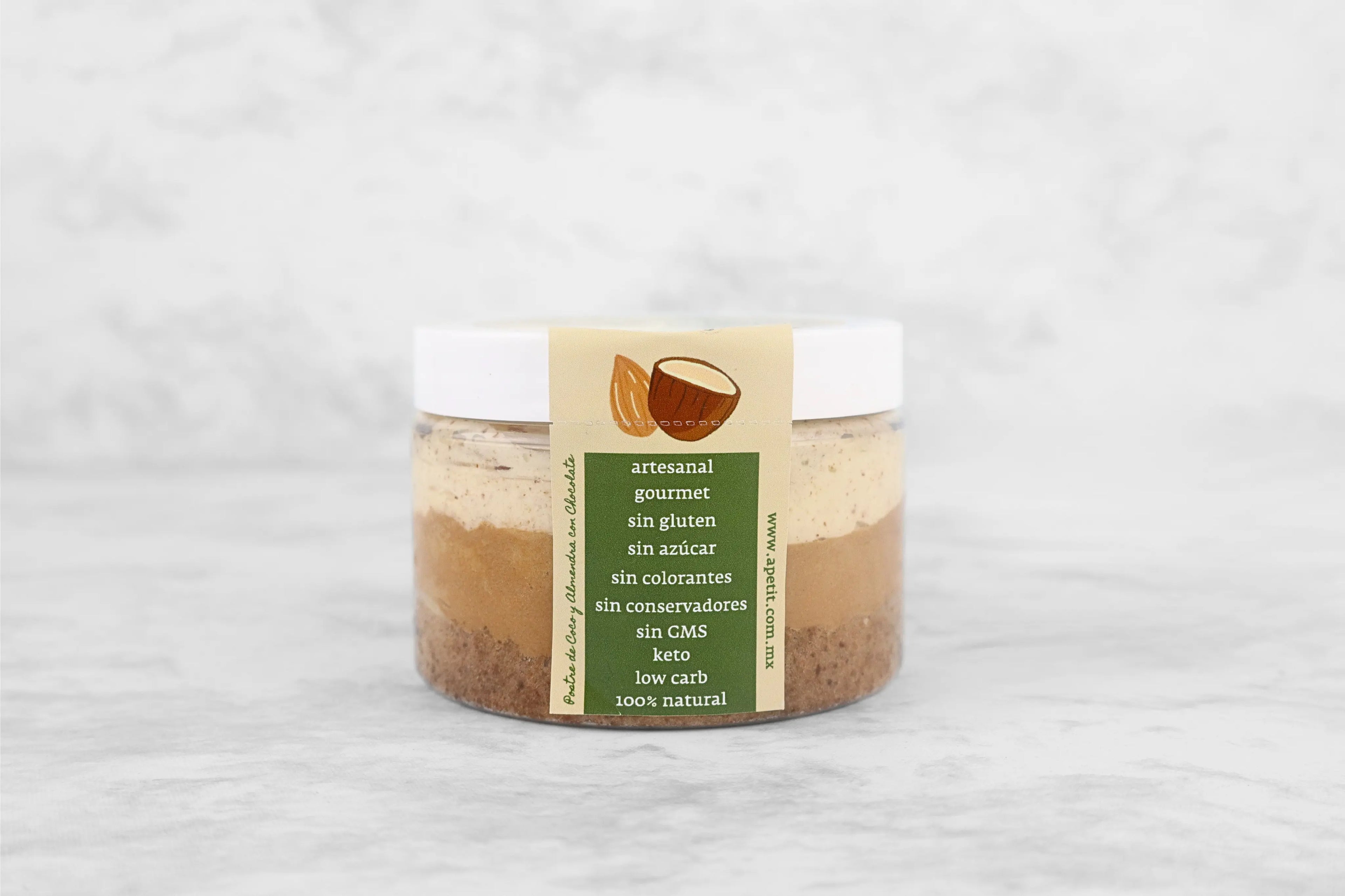 Bote Postre Healthy Living Coco Almendras Congelados