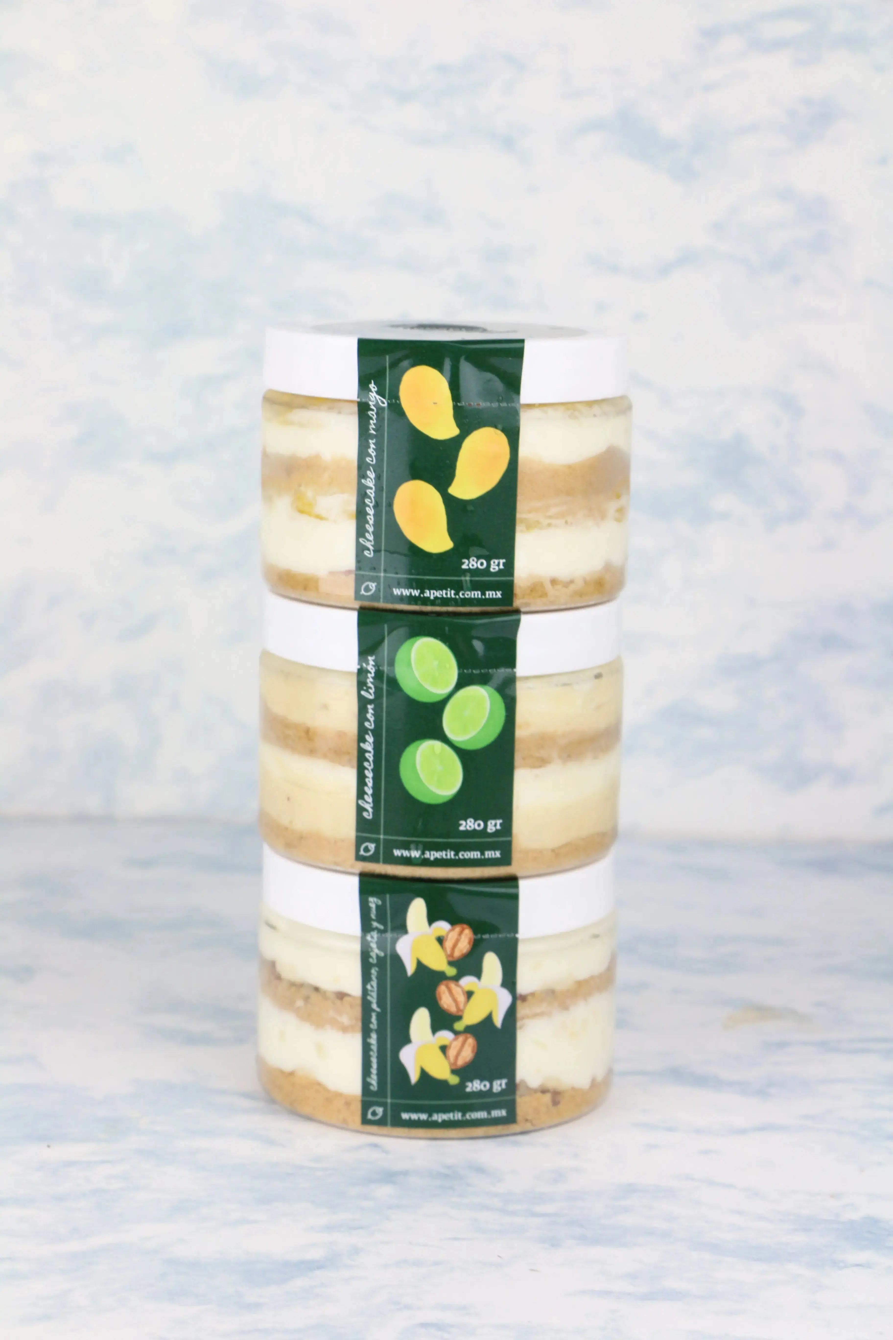 Caja 3 Botes de Cheesecakes Regalos