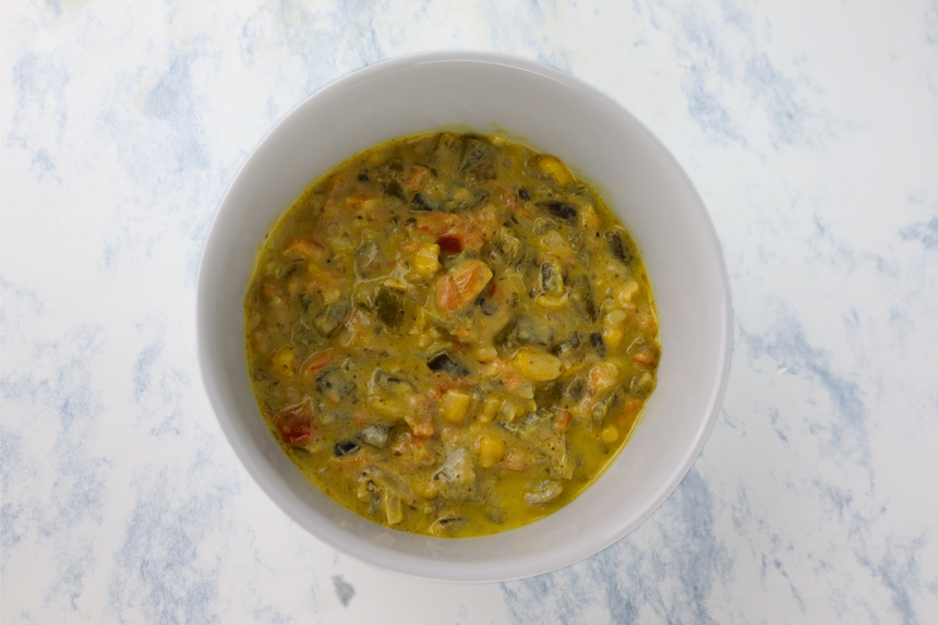 Rajas Poblanas con Crema y Elote
