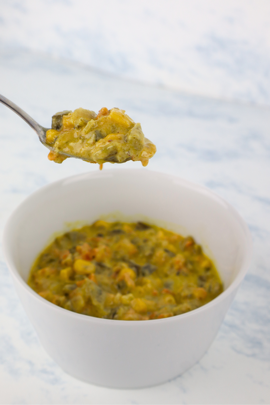 Rajas Poblanas con Crema y Elote