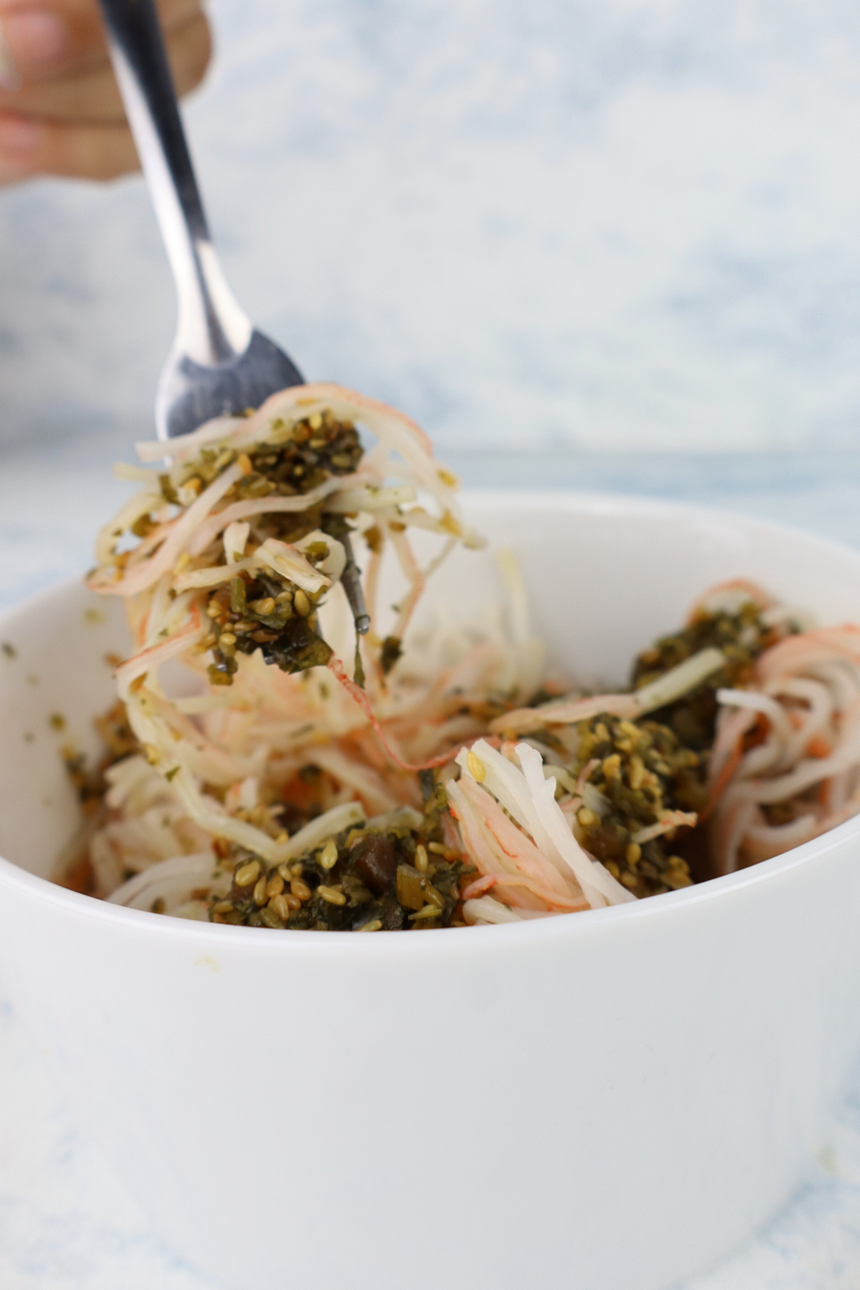 Kanikama con Vinagreta de Alga Nori