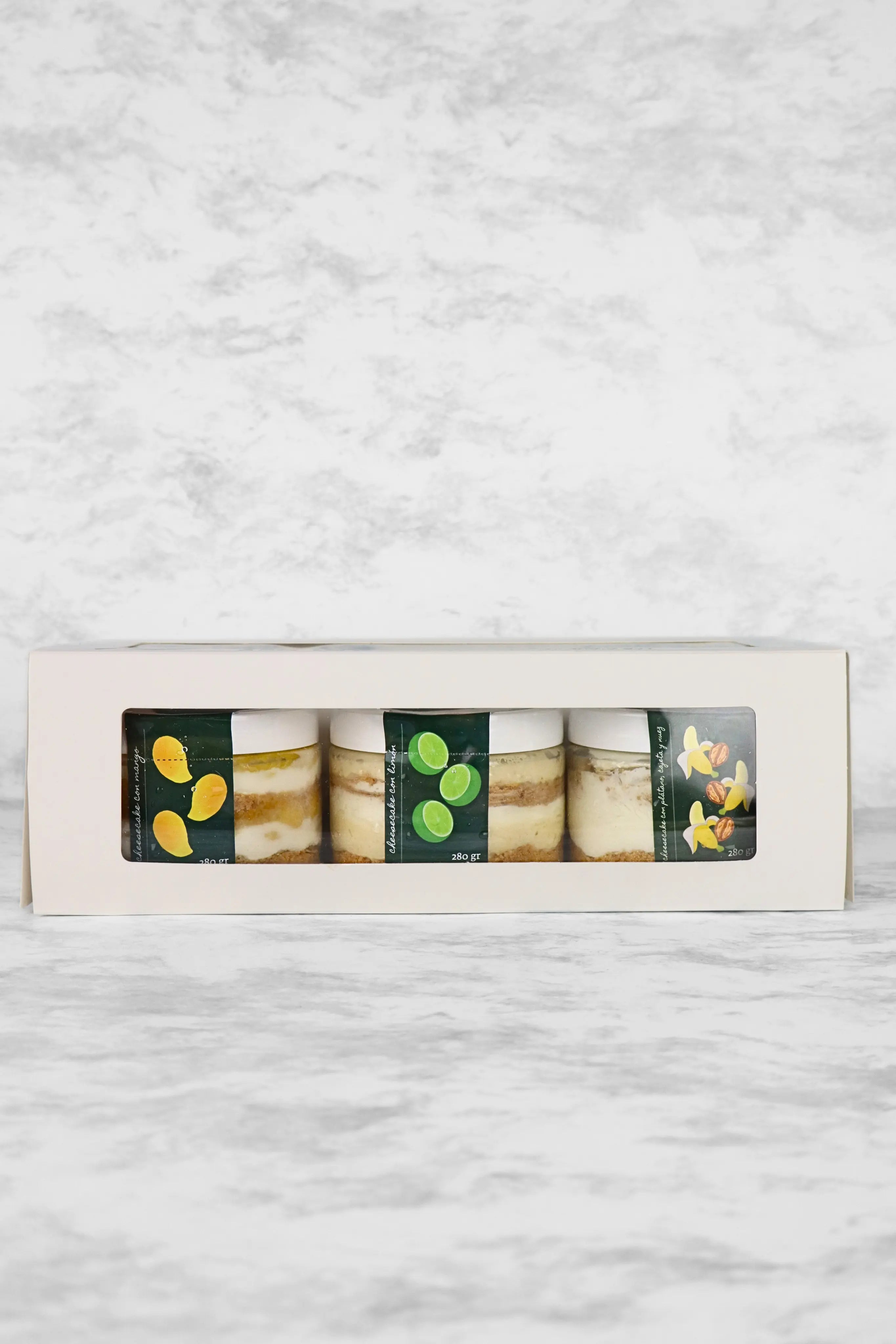 Caja 3 Botes de Cheesecakes