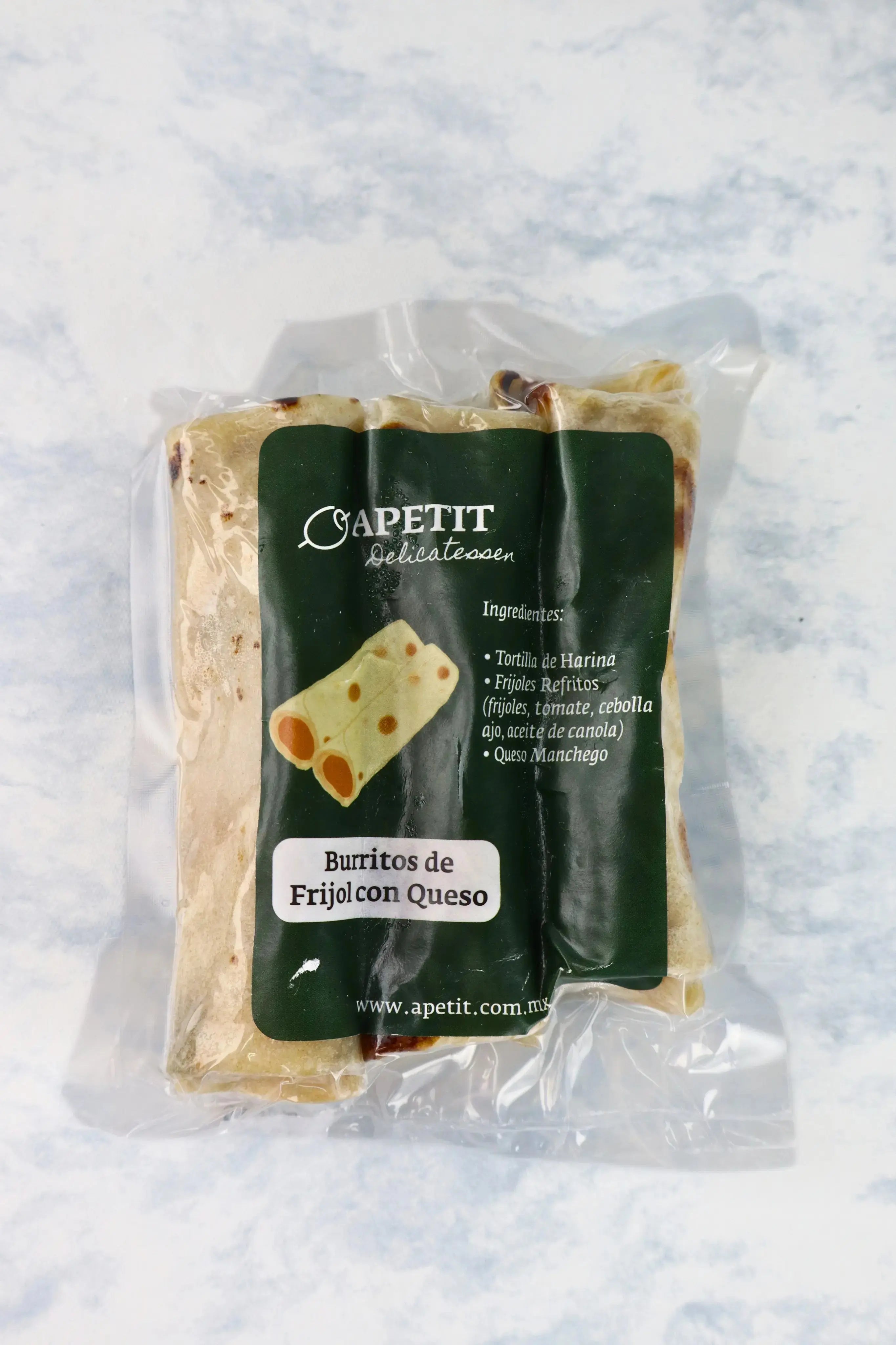 Burritos Frijol con Queso Congelados
