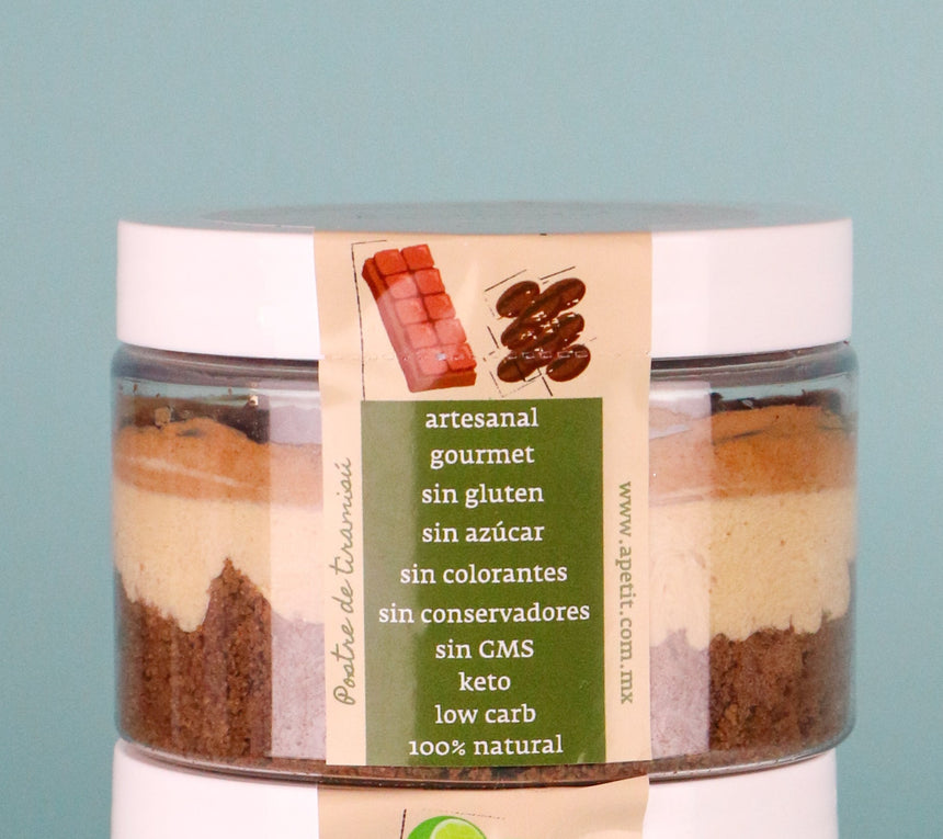 Bote Postre Healthy Living Tiramisu