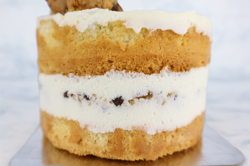 Pastel Chocolate Chip Cookie Cake