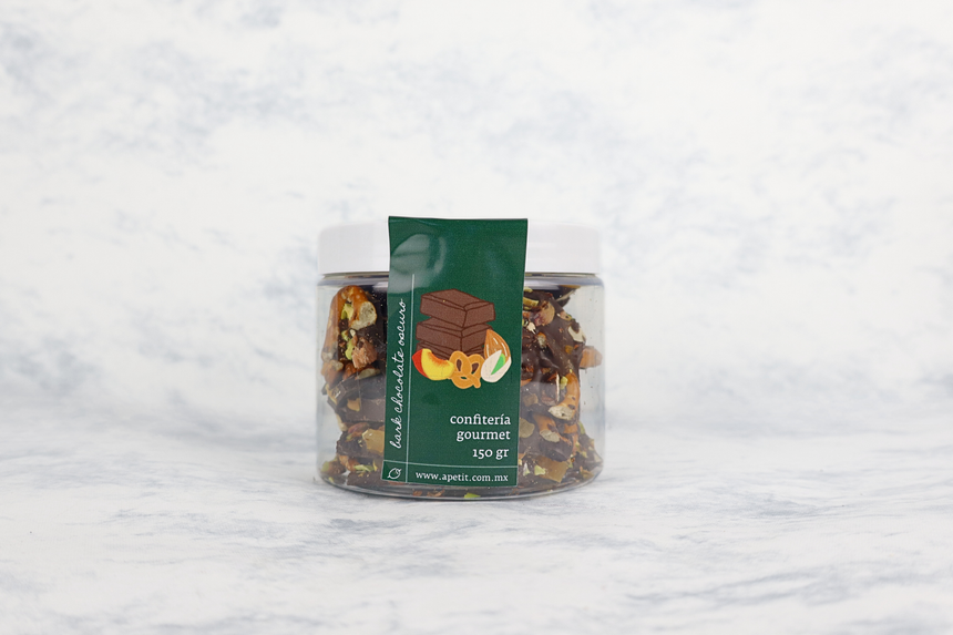 Bote de Bark de Chocolate Oscuro