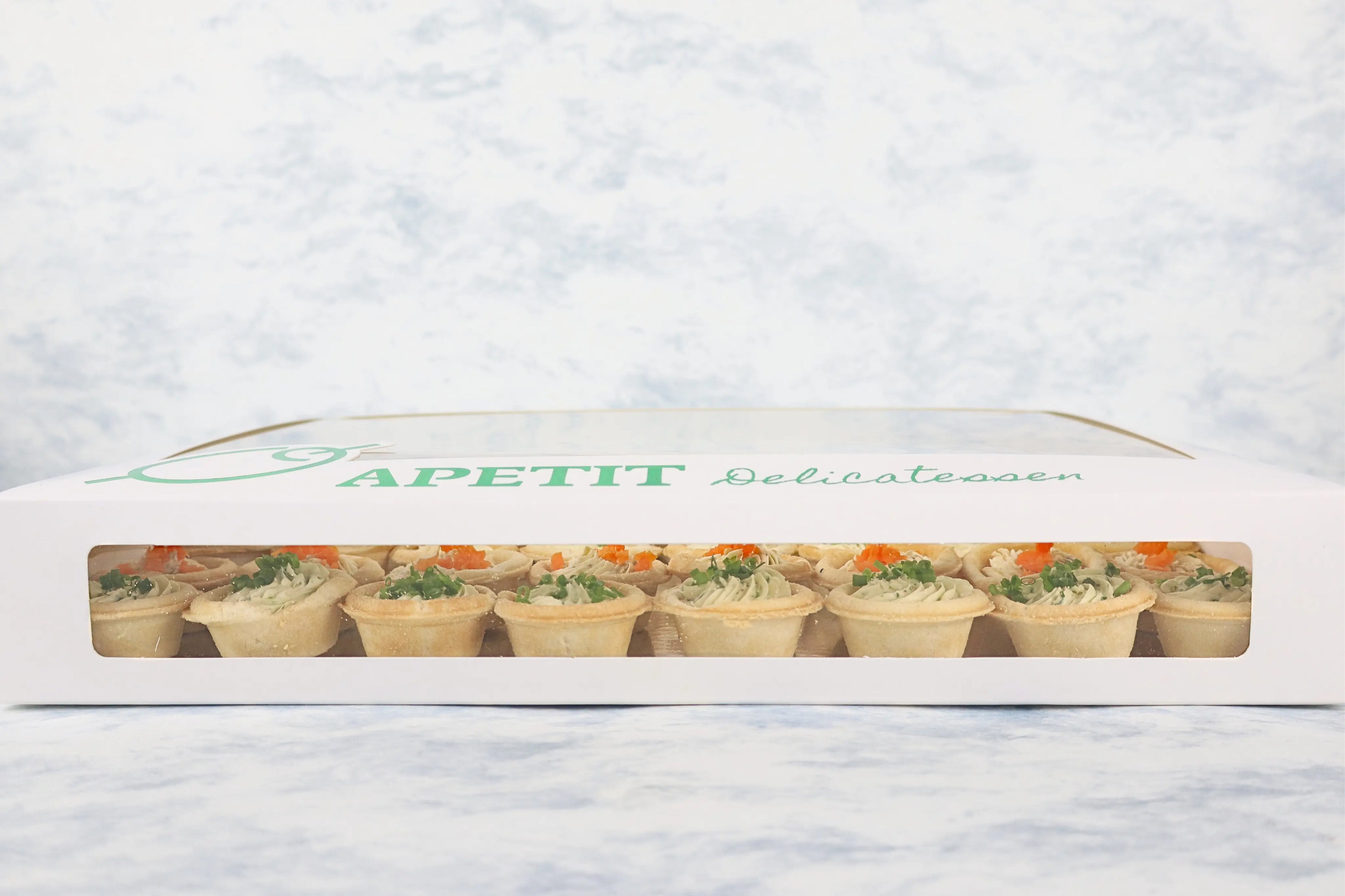 Charola 48 Tartaletas de Quesos Untables Cocina Fria