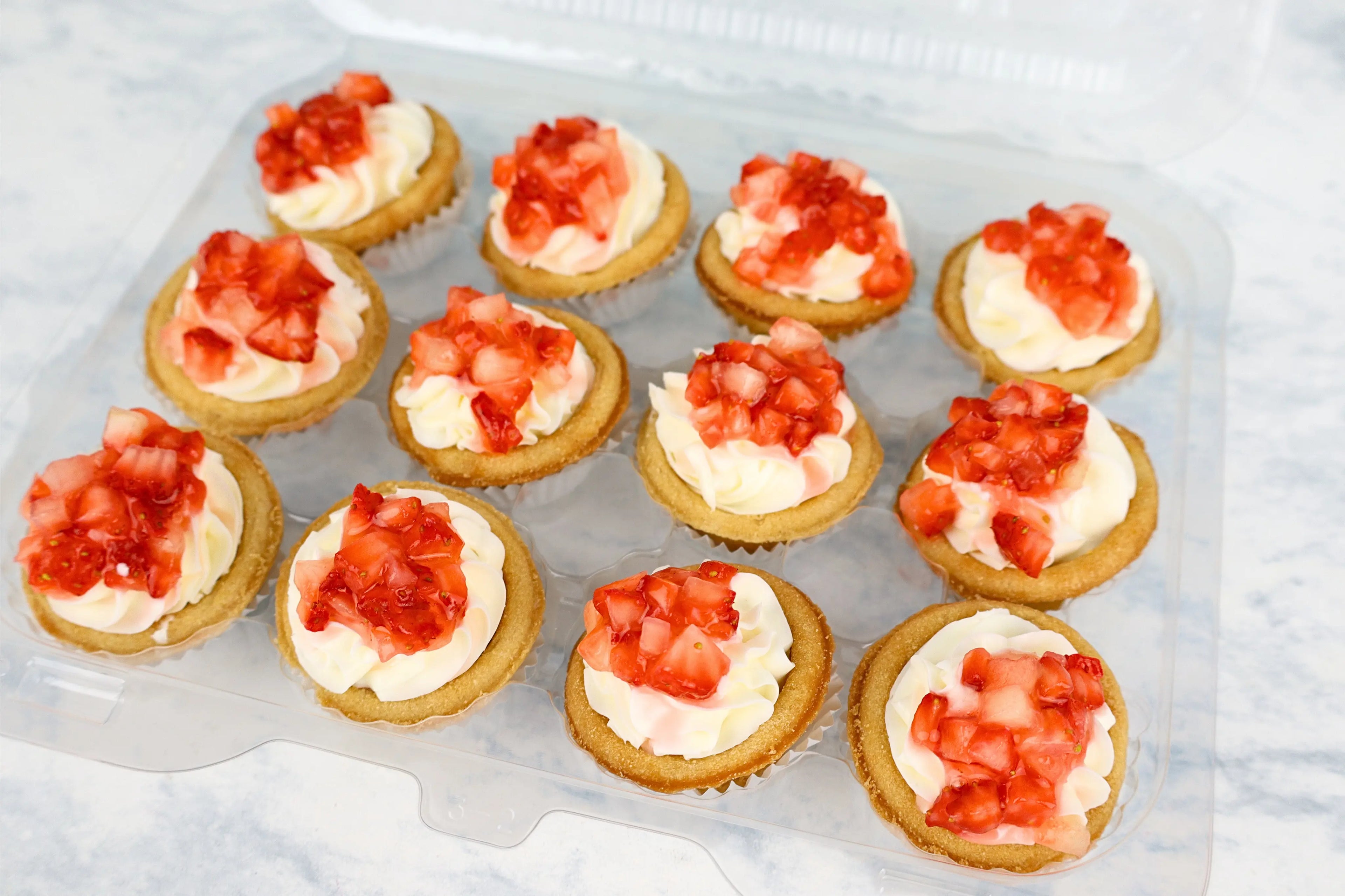Mini Pays de Fresa Reposteria