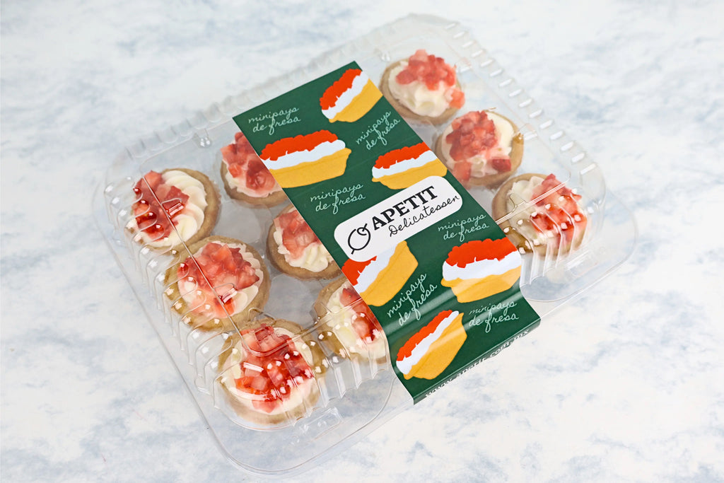 Mini Pays de Fresa Reposteria