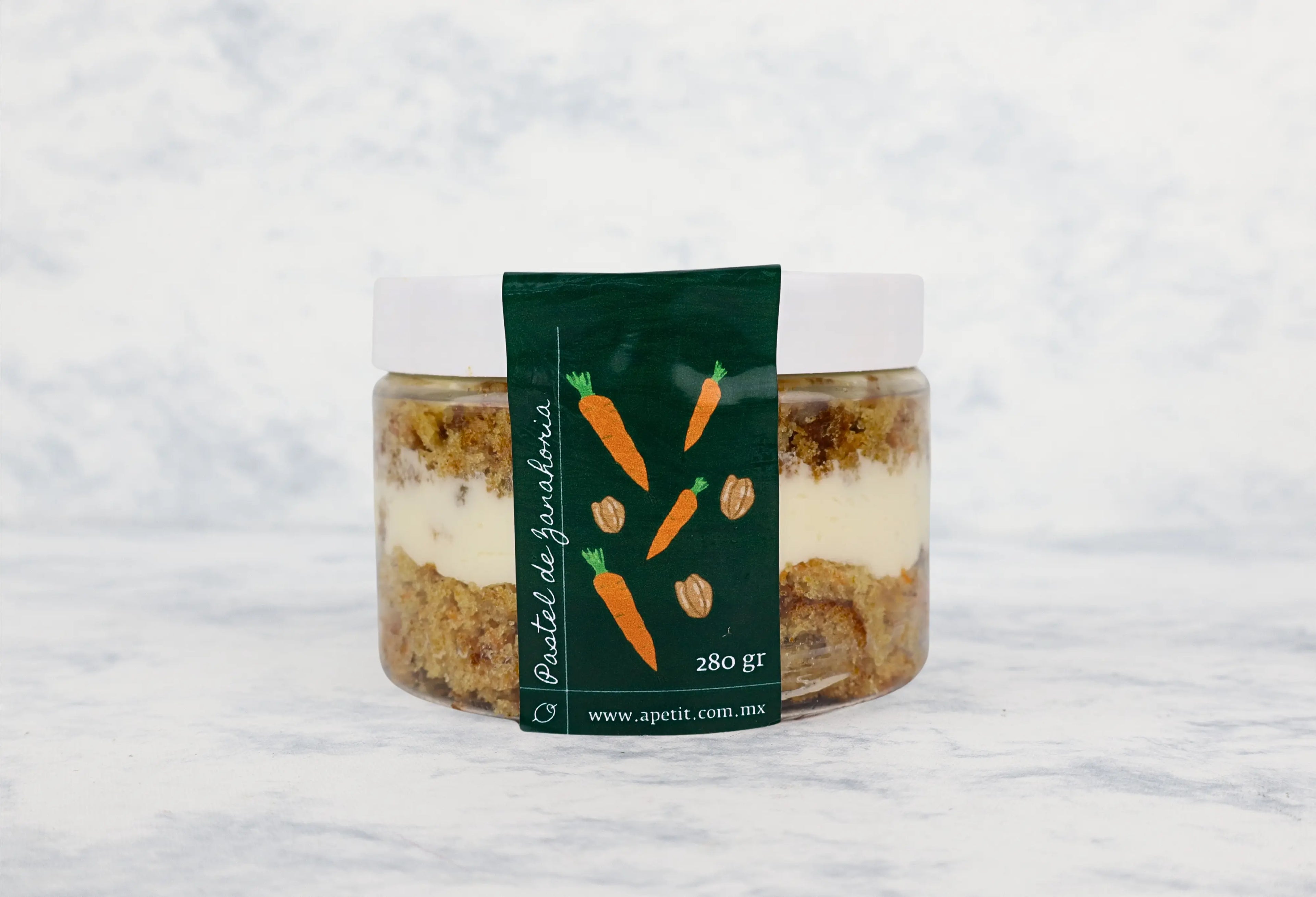 Bote Pastel de Zanahoría con Nuez Congelados