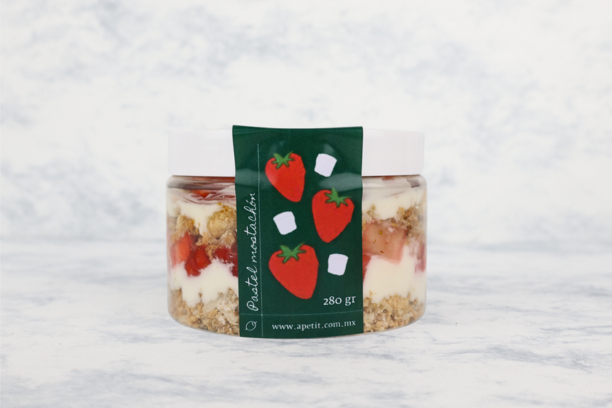 Bote Mostachón de Fresas