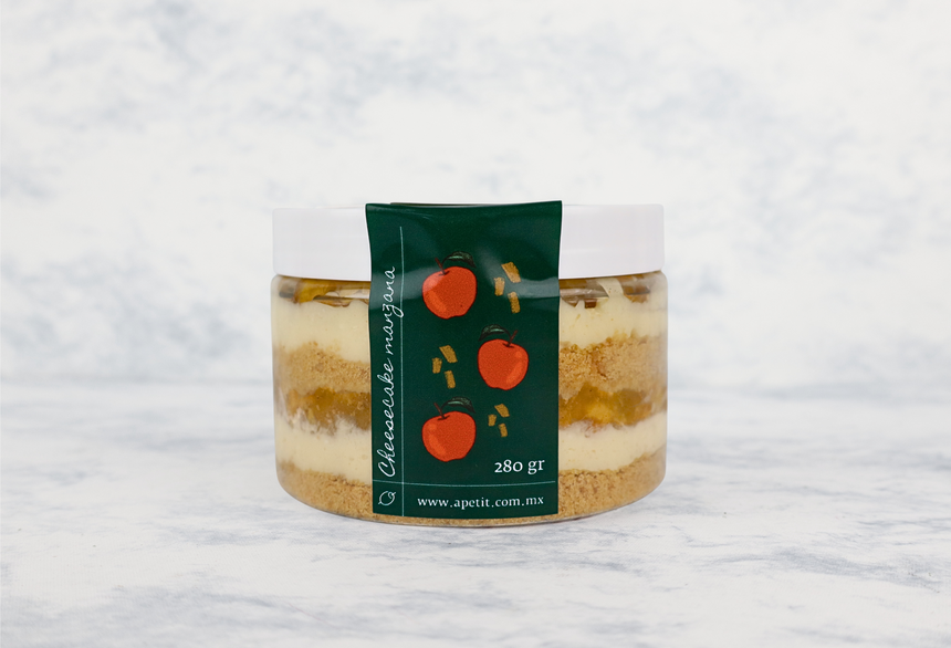 Bote Cheesecake de Manzana