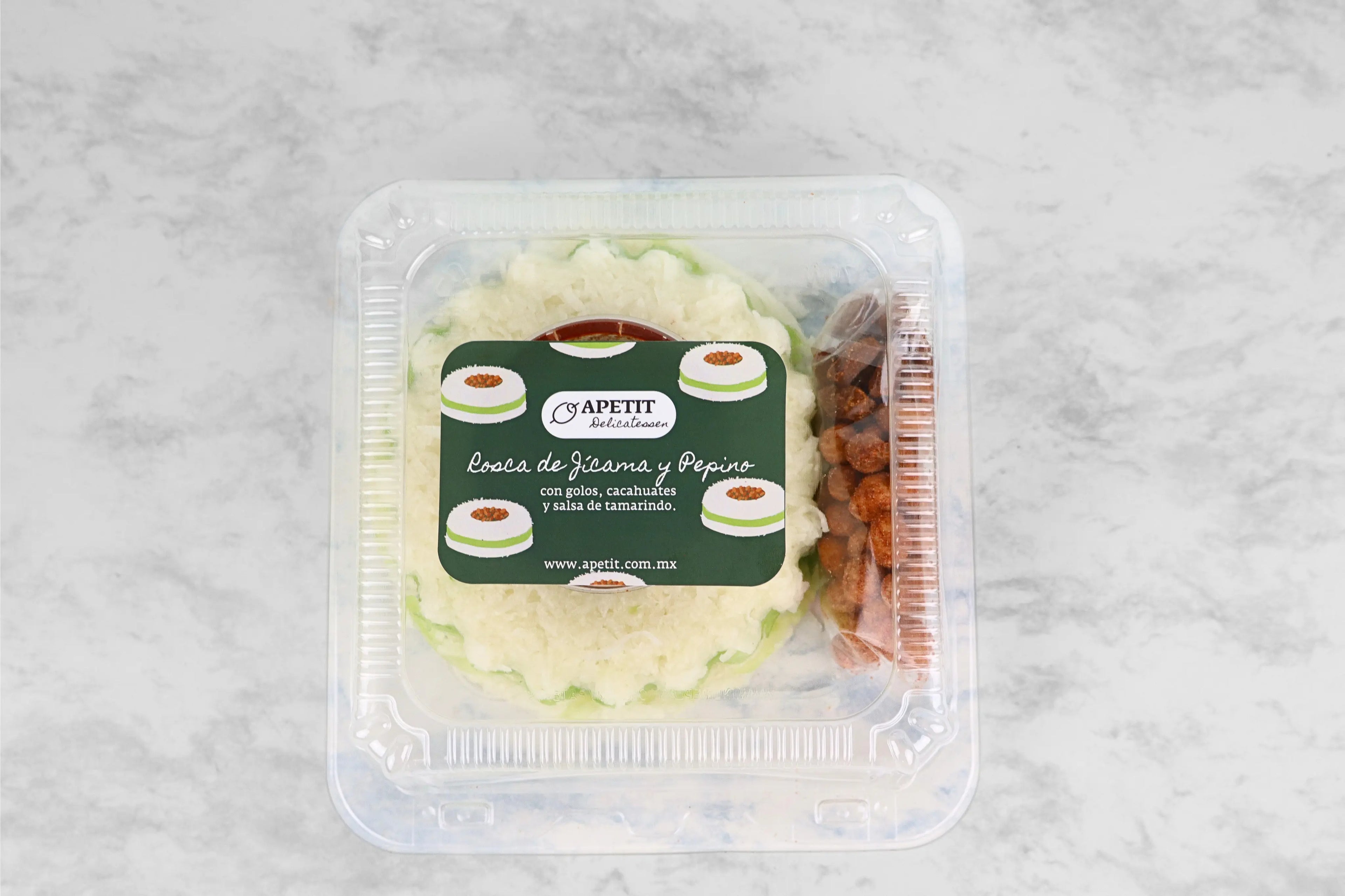 Rosca de Jícama y Pepino Cocina Fria