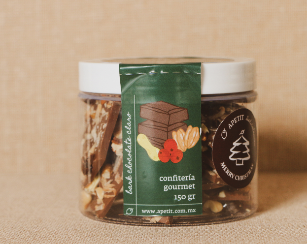 Bote de Bark de Chocolate Claro